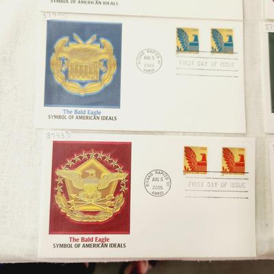 11 - FIRST DAY STAMPS - 2005 THE BALD EAGLE SYMBOL OF AMERICAN IDEALS