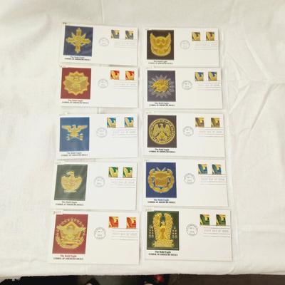 10 - FIRST DAYS STAMPS -  2004 THE BALD EAGLE SYMBOL OF AMERICAN IDEALS