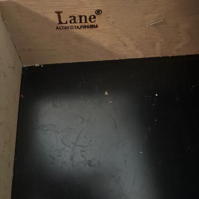 D2- Lane Black Lacquer China Hutch