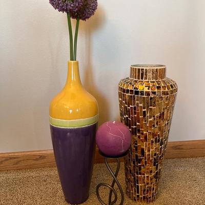 D5- Two Vases, Candleholder