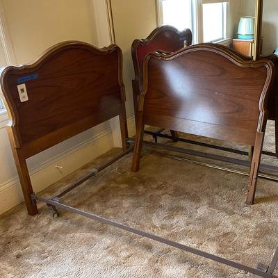 2 twin headboards w metal frames