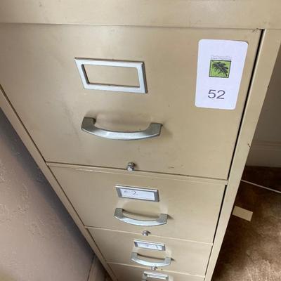 Metal file cabinet