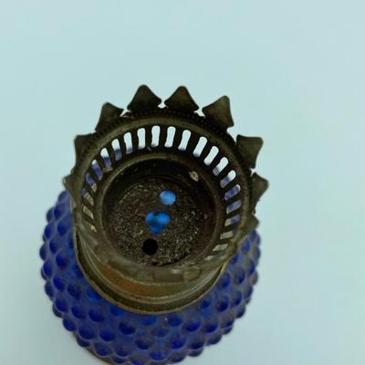 Blue oil lamp-missing pieces to make it a oil lamp
