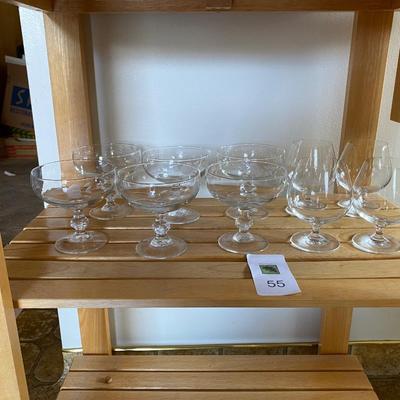 Vintage etched glasses