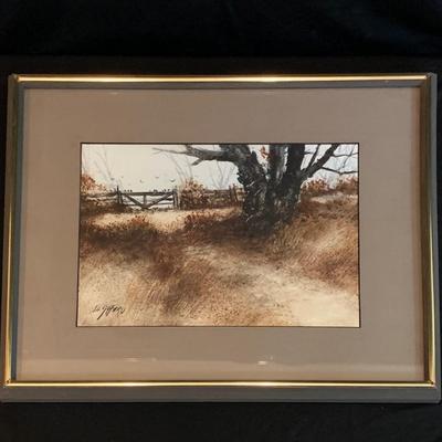Ed Gifford Framed Original Watercolor (LR-DW)