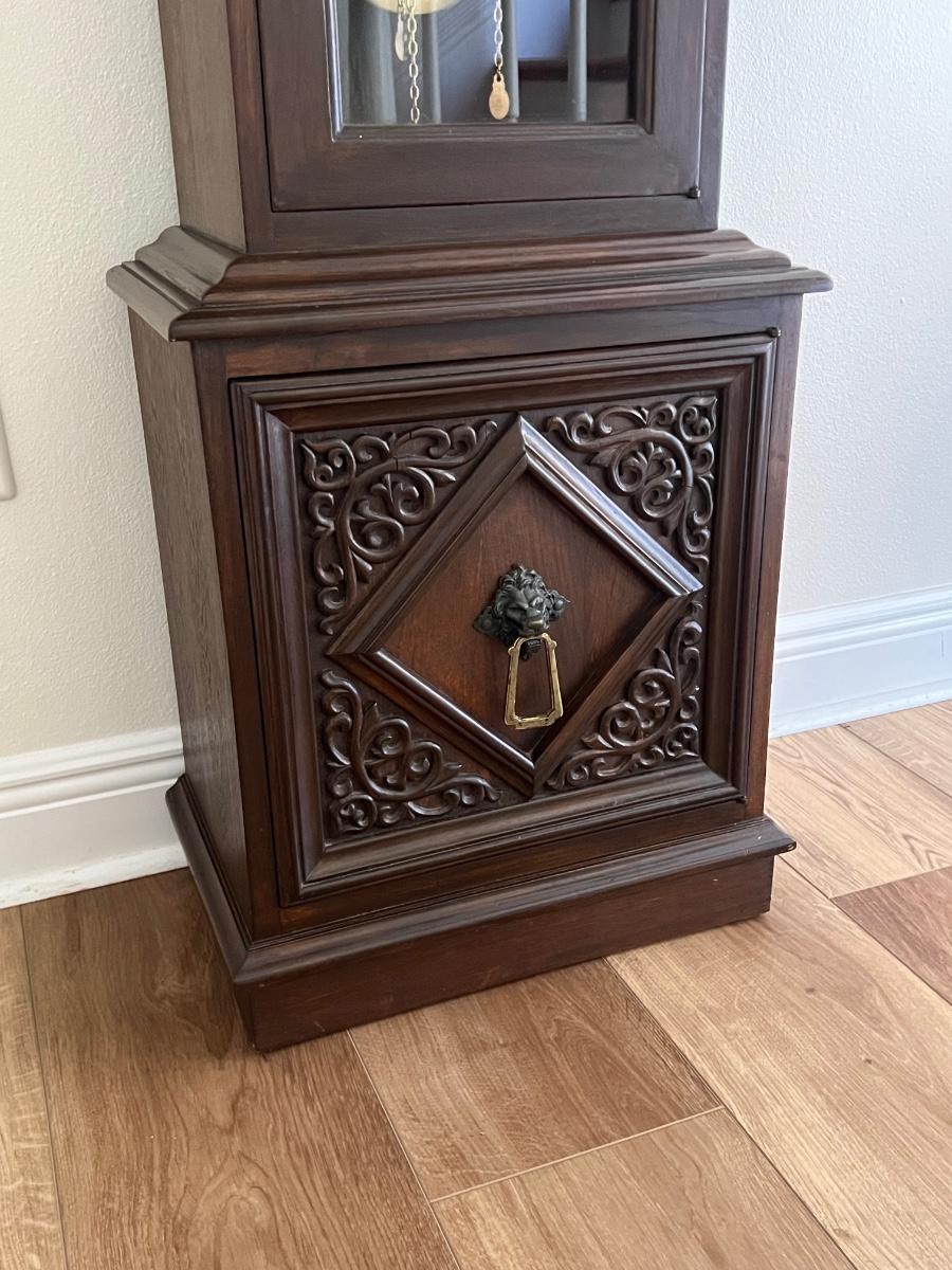 EMPEROR CLOCK CO Grandfather Clock Chimes Every 15 Minutes
