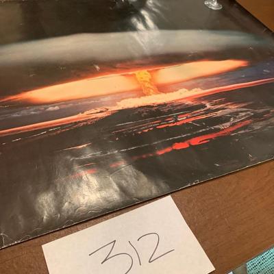1974 Wizard & Genius Atomic Bomb Explosion Poster