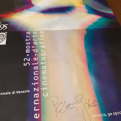 1995 Poster SIGNED Director Peter Greenway Venice Film Festival