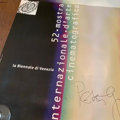 1995 Poster SIGNED Director Peter Greenway Venice Film Festival