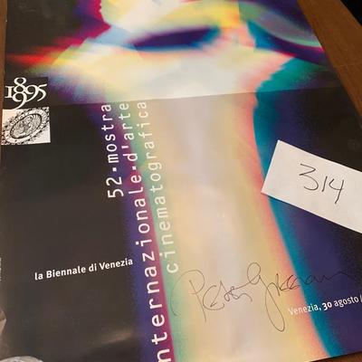 1995 Poster SIGNED Director Peter Greenway Venice Film Festival