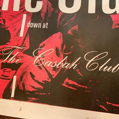Authentic THE CLASH Concert Casbah Club Venue Poster
