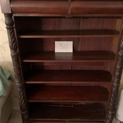 Antique Carved Bookcase