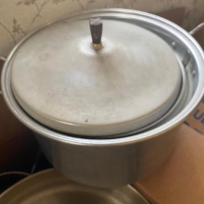 Large collection of pots, pans and utensils
