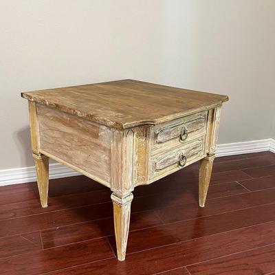 LOU REGESTER ~ Distressed Rustic Side Table