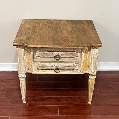 LOU REGESTER ~ Distressed Rustic Side Table