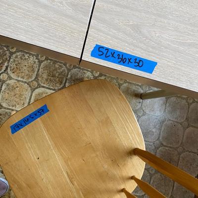 Vintage dining table with chairs