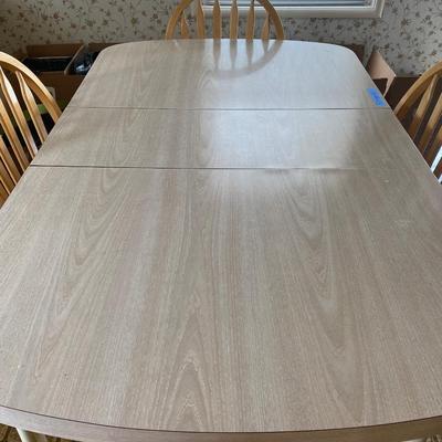 Vintage dining table with chairs
