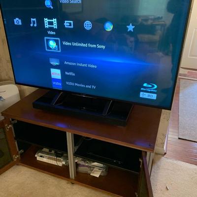 Sony 55â€ Smart TV, Sony DVD Player & Entertainment Stand