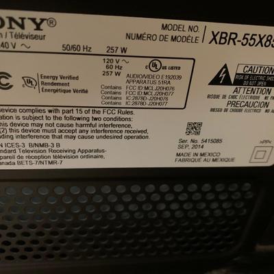 Sony 55â€ Smart TV, Sony DVD Player & Entertainment Stand