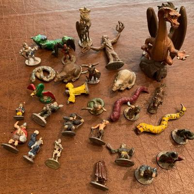Vintage Lot of hand painted Fantasy