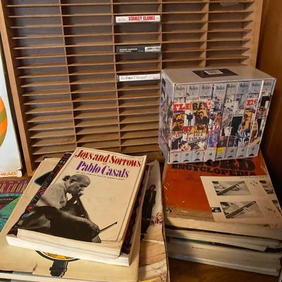 Lot of music items with desk