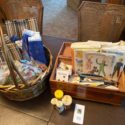 Sewing lot with cedar chest