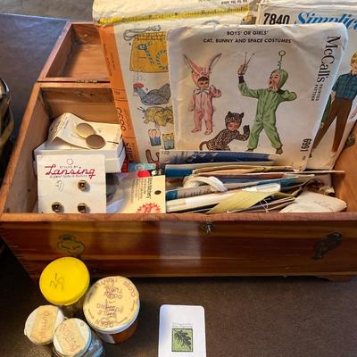Sewing lot with cedar chest