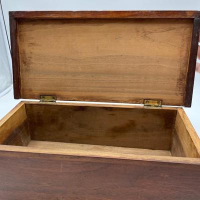 Wooden storage box