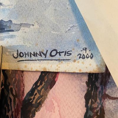 Original signed artwork by Johnny Otis