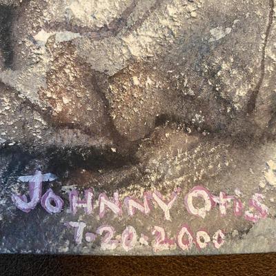 Original signed artwork by Johnny Otis