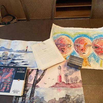 Original signed artwork by Johnny Otis