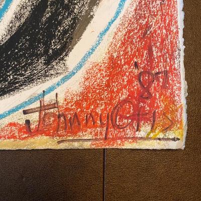 Original signed artwork by Johnny Otis
