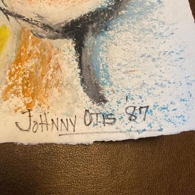 Original signed artwork by Johnny Otis