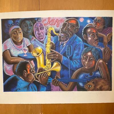 Original signed artwork by Johnny Otis