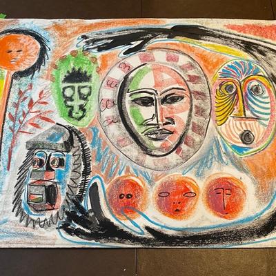 Original signed artwork by Johnny Otis