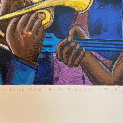 Original signed artwork by Johnny Otis