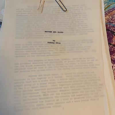 Original signed artwork by Johnny Otis
