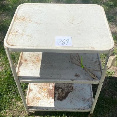 Mid Century Modern 3 Tier Kitchen Utility Cart