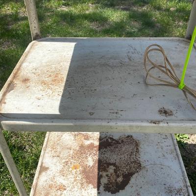 Mid Century Modern 3 Tier Kitchen Utility Cart