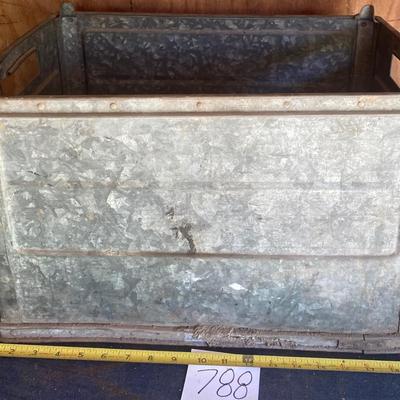 Antique Meyer Metal Crate