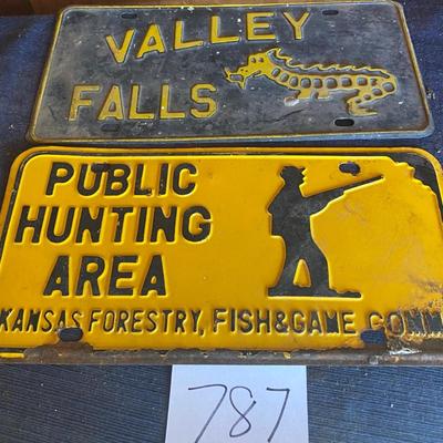 Vintage License Tags