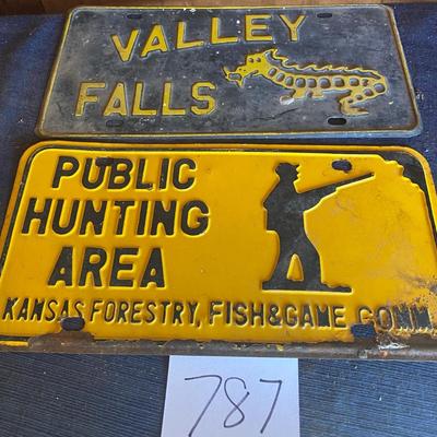 Vintage License Tags