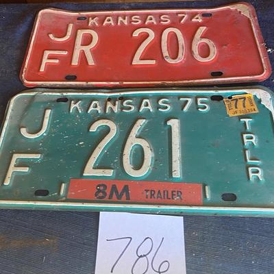 Vintage License Tags