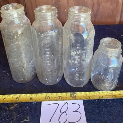 Vintage Glass Evenflo Baby Bottles