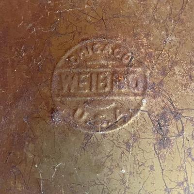Vintage Planter and Weibad Trash Can
