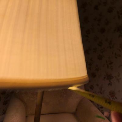 Gold Tone Floor Lamp with Shade -Lot 294