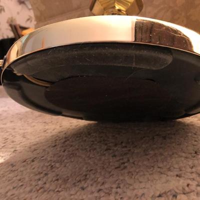 Gold Tone Floor Lamp with Shade -Lot 294