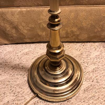 Gold Tone Floor Lamp with Shade -Lot 294