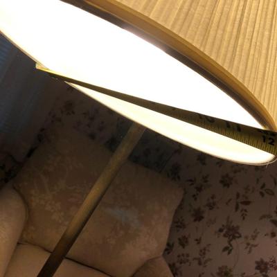 Gold Tone Floor Lamp with Shade -Lot 294