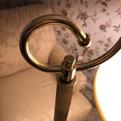 Gold Tone Floor Lamp with Shade -Lot 294